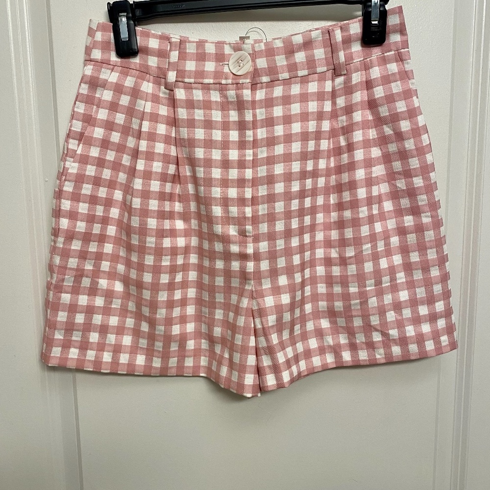 Asos gingham print shorts